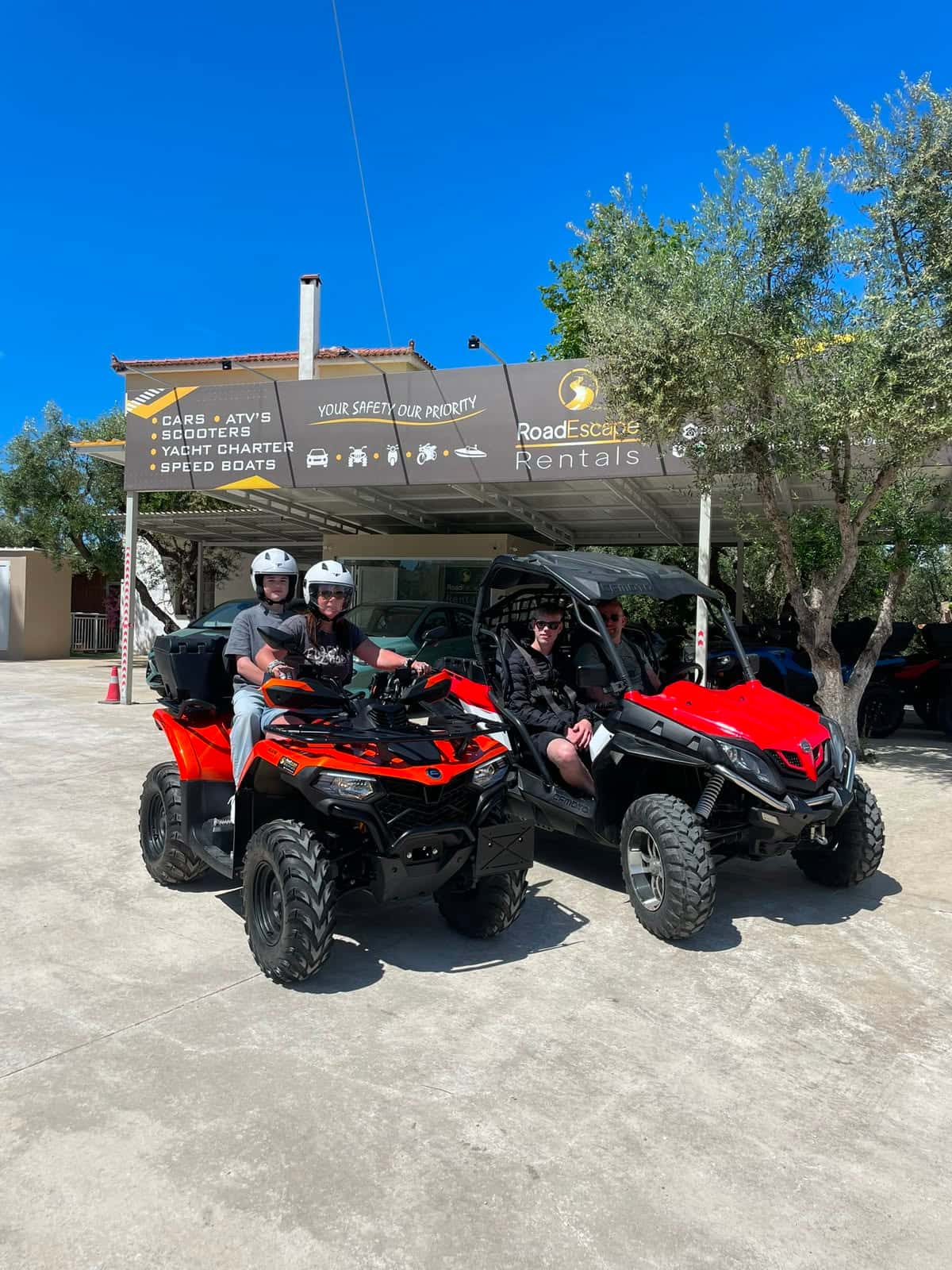 ATV ready for island exploration