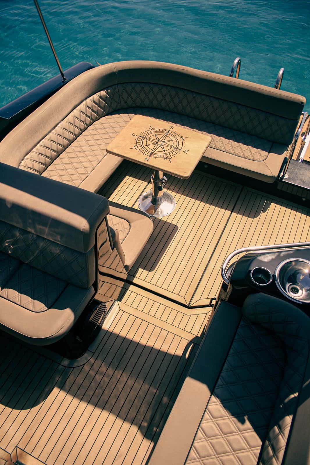 Yacht on the deep blue Ionian sea
