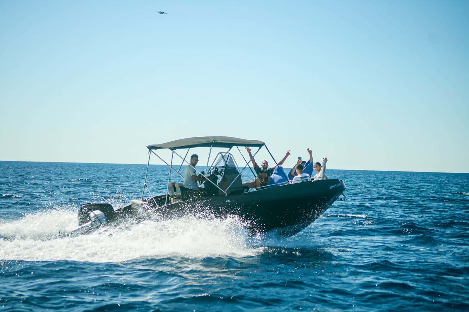 Hidden beach reached by private boat
