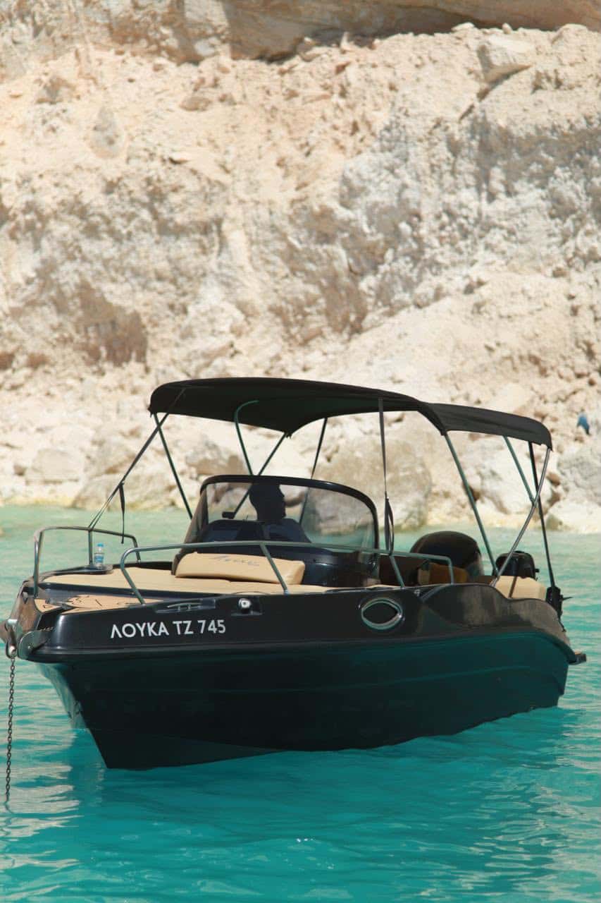 Self-drive boat exploring the coast