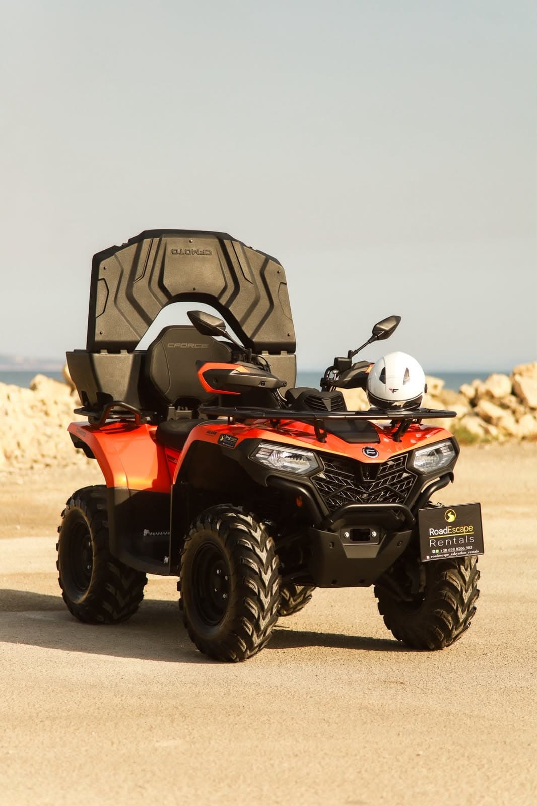 ATV on a scenic Zakynthos route for island adventure